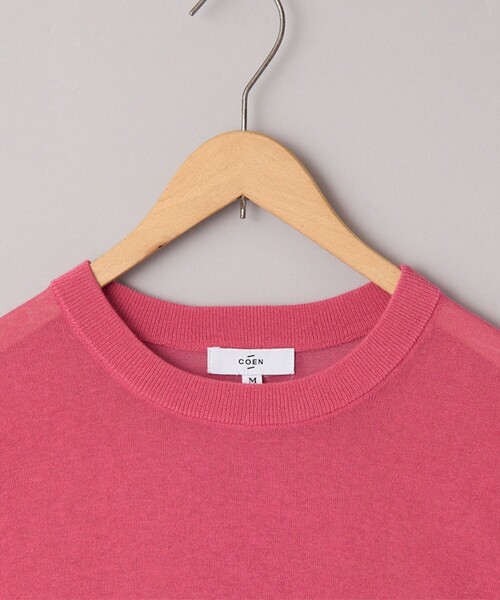 coen（コーエン）の「サラコシアーサマーニットビッグTシャツ（ニット/セーター・レディース・コバルトブルー/イエロー/オフホワイト/ブラック/ピンク・FREE）」の20枚目の写真