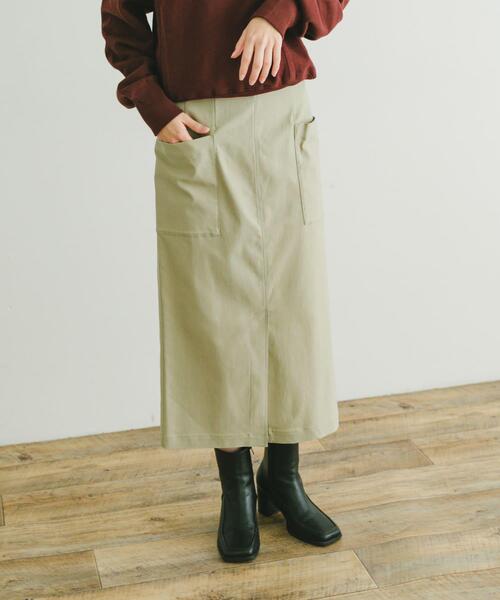 ITEMS URBANRESEARCH（アイテムズ アーバンリサーチ）の「ストレッチタイトスカート（スカート・レディース・グリーン系その他/ライトベージュ/ブラック・SMALL/MEDIUM）」の3枚目の写真