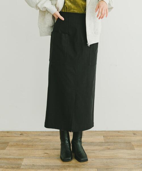 ITEMS URBANRESEARCH（アイテムズ アーバンリサーチ）の「ストレッチタイトスカート（スカート・レディース・グリーン系その他/ライトベージュ/ブラック・SMALL/MEDIUM）」の2枚目の写真