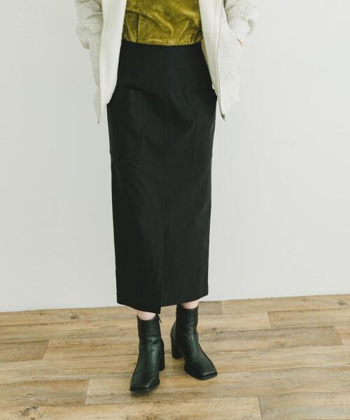 ITEMS URBANRESEARCH（アイテムズ アーバンリサーチ）の「ストレッチタイトスカート（スカート・レディース・グリーン系その他/ライトベージュ/ブラック・SMALL/MEDIUM）」の5枚目の写真