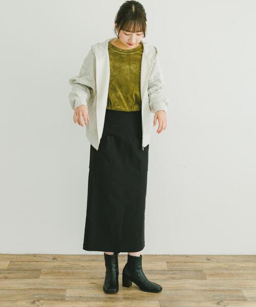 ITEMS URBANRESEARCH（アイテムズ アーバンリサーチ）の「ストレッチタイトスカート（スカート・レディース・グリーン系その他/ライトベージュ/ブラック・SMALL/MEDIUM）」の8枚目の写真