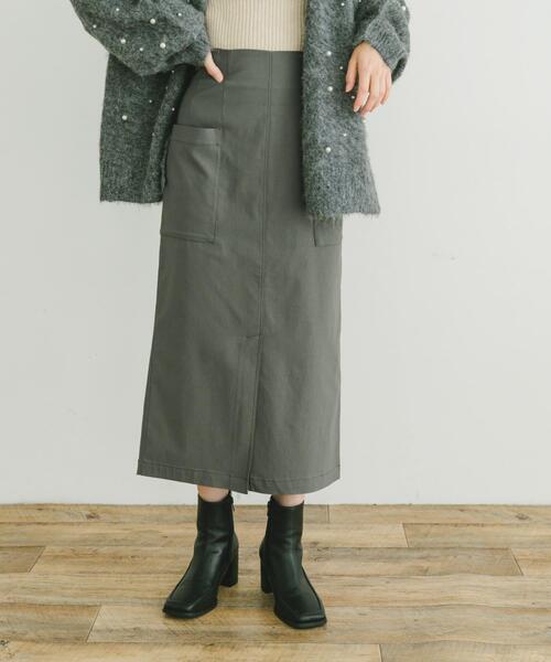 ITEMS URBANRESEARCH（アイテムズ アーバンリサーチ）の「ストレッチタイトスカート（スカート・レディース・グリーン系その他/ライトベージュ/ブラック・SMALL/MEDIUM）」の12枚目の写真