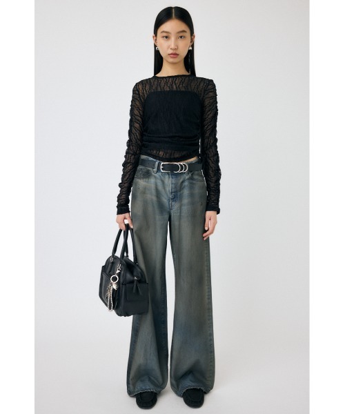 セール】SHIRRING LACE トップス（Tシャツ/カットソー）｜MOUSSY