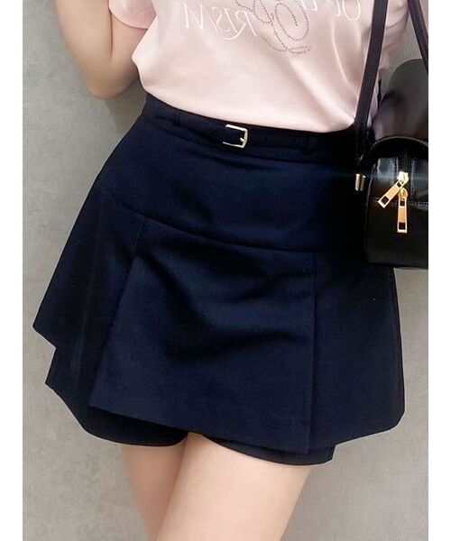 dazzlin(ダズリン)の「【セットアップ対応】レイヤードスカートパンツ(その他パンツ・レディース・ベージュ/ネイビー/その他1・SMALL/MEDIUM)」の2枚目の写真