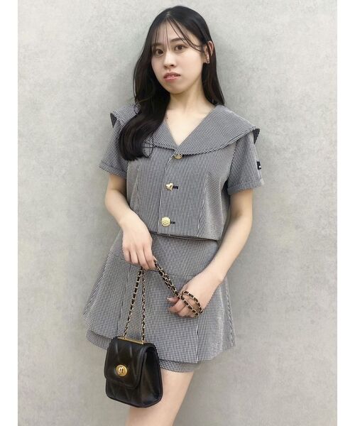 dazzlin(ダズリン)の「【セットアップ対応】レイヤードスカートパンツ(その他パンツ・レディース・ベージュ/ネイビー/その他1・SMALL/MEDIUM)」の7枚目の写真