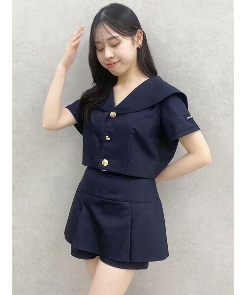 dazzlin(ダズリン)の「【セットアップ対応】レイヤードスカートパンツ(その他パンツ・レディース・ベージュ/ネイビー/その他1・SMALL/MEDIUM)」の10枚目の写真