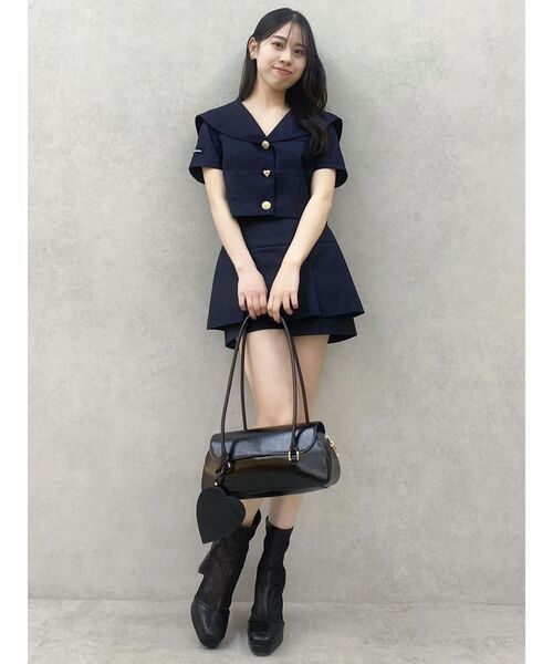 dazzlin(ダズリン)の「【セットアップ対応】レイヤードスカートパンツ(その他パンツ・レディース・ベージュ/ネイビー/その他1・SMALL/MEDIUM)」の12枚目の写真