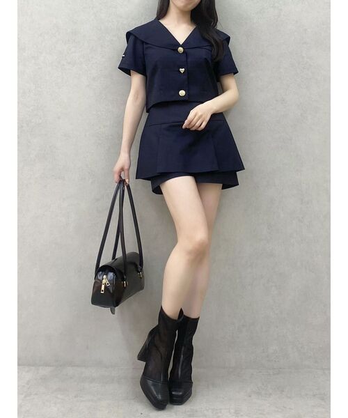 dazzlin(ダズリン)の「【セットアップ対応】レイヤードスカートパンツ(その他パンツ・レディース・ベージュ/ネイビー/その他1・SMALL/MEDIUM)」の14枚目の写真