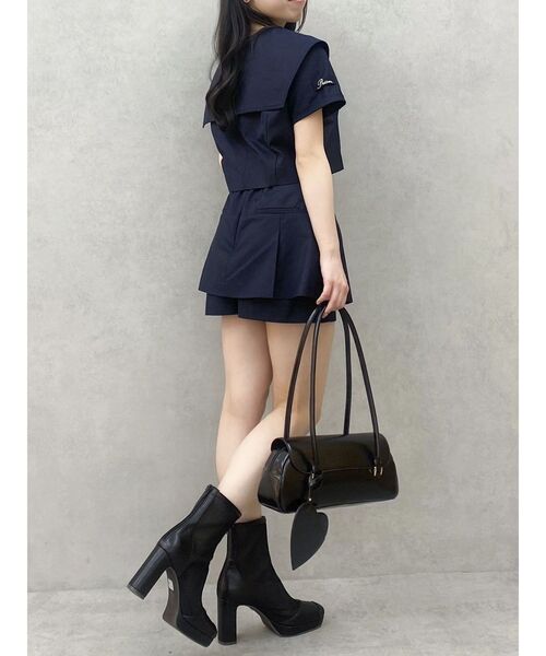 dazzlin(ダズリン)の「【セットアップ対応】レイヤードスカートパンツ(その他パンツ・レディース・ベージュ/ネイビー/その他1・SMALL/MEDIUM)」の15枚目の写真