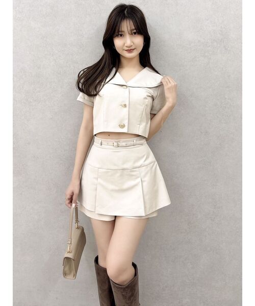 dazzlin(ダズリン)の「【セットアップ対応】レイヤードスカートパンツ(その他パンツ・レディース・ベージュ/ネイビー/その他1・SMALL/MEDIUM)」の18枚目の写真