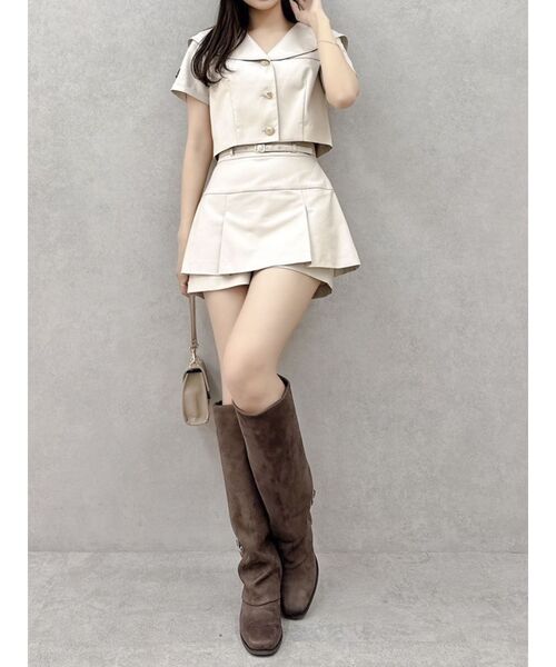 dazzlin(ダズリン)の「【セットアップ対応】レイヤードスカートパンツ(その他パンツ・レディース・ベージュ/ネイビー/その他1・SMALL/MEDIUM)」の19枚目の写真