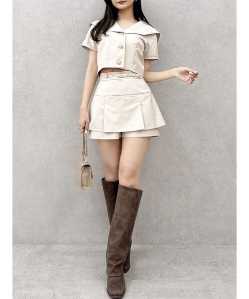 dazzlin(ダズリン)の「【セットアップ対応】レイヤードスカートパンツ(その他パンツ・レディース・ベージュ/ネイビー/その他1・SMALL/MEDIUM)」の20枚目の写真