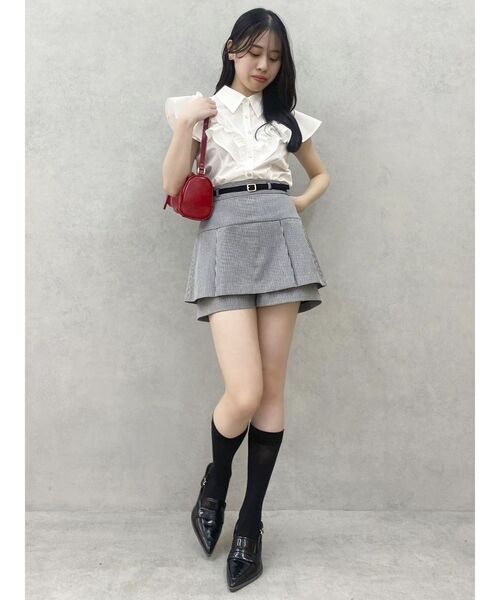 セール】【セットアップ対応】レイヤードスカートパンツ（その他