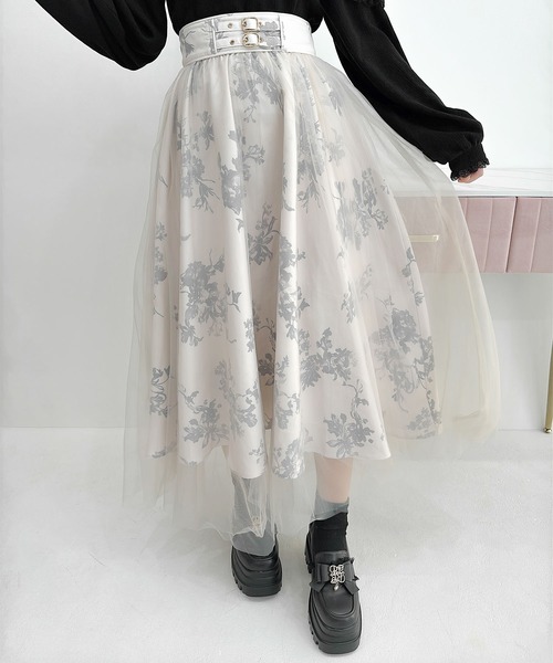 Christian Dior チュールスカート　フラワー柄　ボタニカル柄 Christian Dior チュールスカート フラワー柄 ボタニカル柄 先行