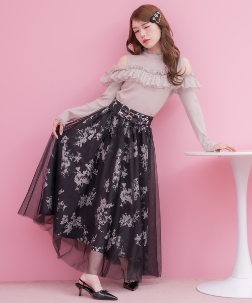 セール】花柄チュールスカート（スカート）｜couture BY ROJITA