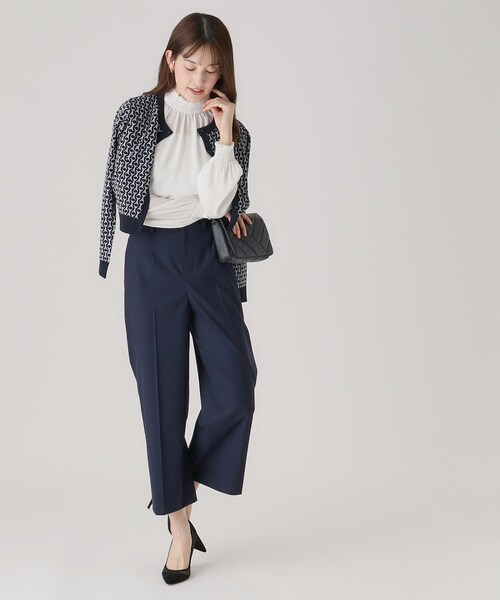 COUP DE CHANCE（クードシャンス）の「【洗える／日本製】ストレートワイドパンツ（その他パンツ・レディース・ホワイト/ナチュラル/ネイビー・42/40/38/36/34）」の16枚目の写真