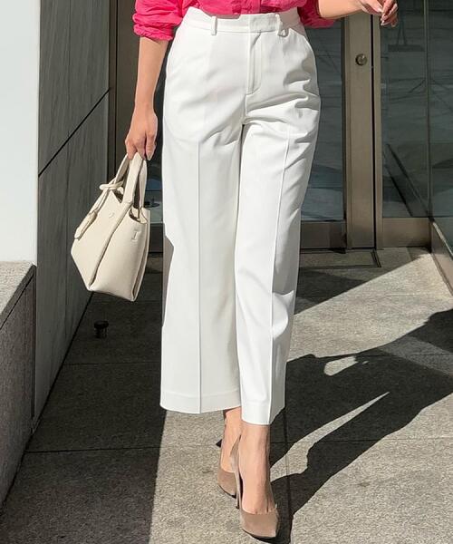 COUP DE CHANCE（クードシャンス）の「【洗える／日本製】ストレートワイドパンツ（その他パンツ・レディース・ホワイト/ナチュラル/ネイビー・42/40/38/36/34）」の11枚目の写真