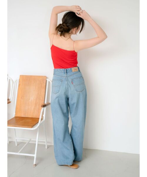 Ungrid（アングリッド）の「パット付きスクエアキャミソール（キャミソール・レディース・ブラック/アイボリー/レッド・FREE）」の10枚目の写真