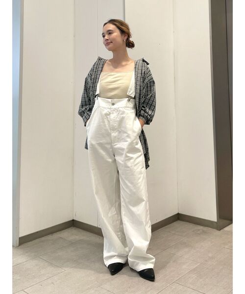 Ungrid（アングリッド）の「パット付きスクエアキャミソール（キャミソール・レディース・ブラック/アイボリー/レッド・FREE）」の21枚目の写真