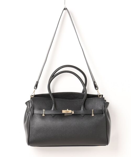 Scrap Book（スクラップブック）の「【OLISTIA】ベルトトートバッグ（トートバッグ・レディース・ブラック/ベージュ/ホワイト系その他・FREE）」の2枚目の写真