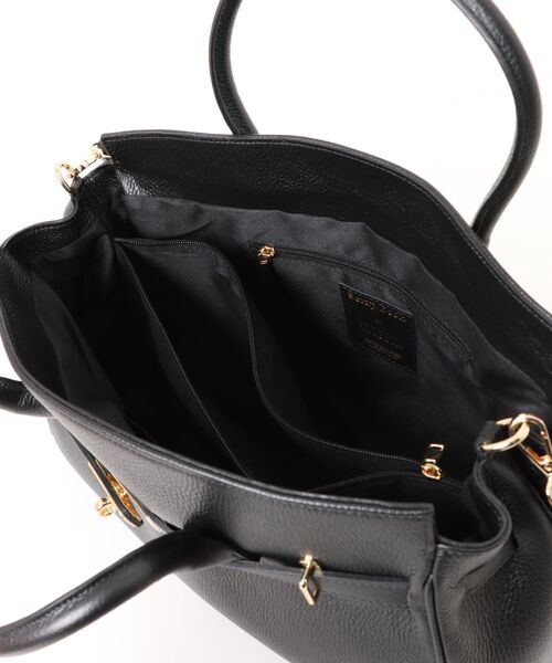 未使用　極美品　Scrap Book スクラップブック　トートバッグ　レザー　黒 セール】【Scrap Book】Vカットトートバッグ（トートバッグ