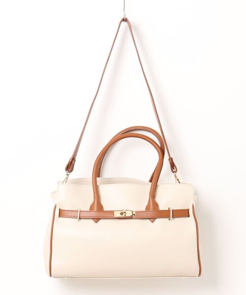 Scrap Book（スクラップブック）の「【OLISTIA】ベルトトートバッグ（トートバッグ・レディース・ブラック/ベージュ/ホワイト系その他・FREE）」の11枚目の写真