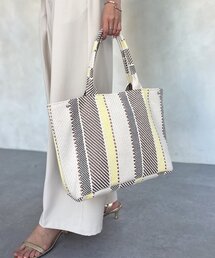 Chez toi | MIX/ストライプ柄トート(トートバッグ)