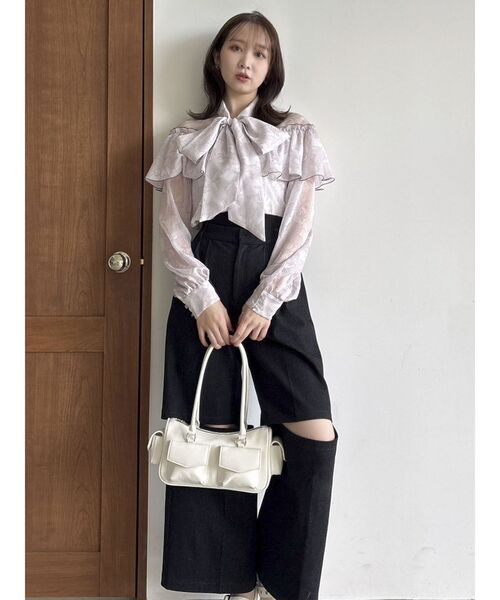 dazzlin（ダズリン）の「ダブルオープンカーゴパンツ（その他パンツ・レディース・ブラック/ベージュ・SMALL/MEDIUM）」の15枚目の写真