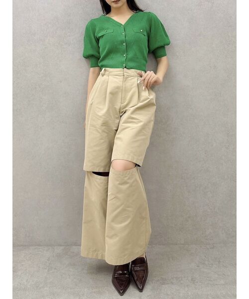 dazzlin（ダズリン）の「ダブルオープンカーゴパンツ（その他パンツ・レディース・ブラック/ベージュ・SMALL/MEDIUM）」の18枚目の写真