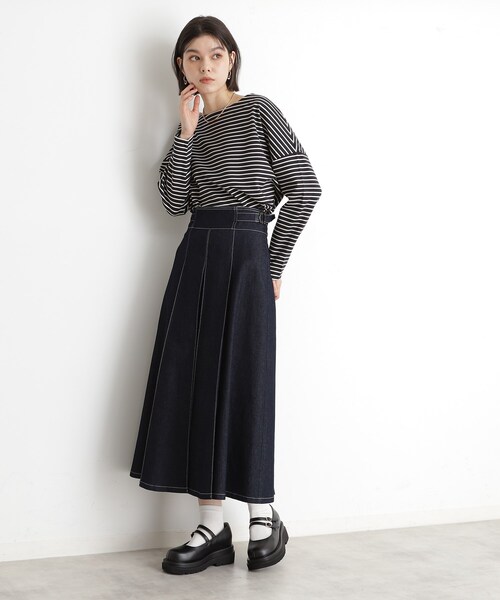 THE SHOP TK （ザ ショップ ティーケー ）の「ダブルストラップ厚底シューズ（パンプス・レディース・ブラック・35/45）」の8枚目の写真