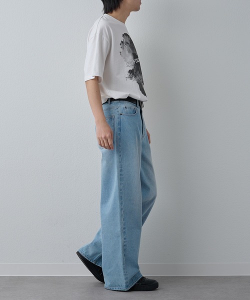 COLONY 2139（コロニートゥーワンスリーナイン）の「クラウドプリントTシャツ（Tシャツ/カットソー・メンズ・ホワイト/ブラック・MEDIUM/LARGE）」の14枚目の写真