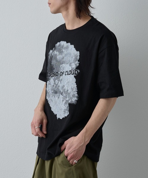 COLONY 2139（コロニートゥーワンスリーナイン）の「クラウドプリントTシャツ（Tシャツ/カットソー・メンズ・ホワイト/ブラック・MEDIUM/LARGE）」の8枚目の写真