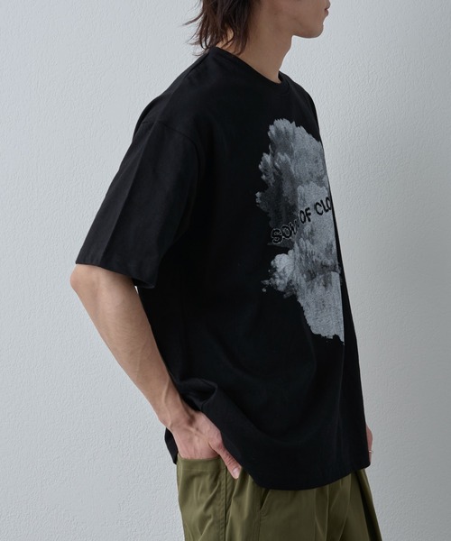 COLONY 2139（コロニートゥーワンスリーナイン）の「クラウドプリントTシャツ（Tシャツ/カットソー・メンズ・ホワイト/ブラック・MEDIUM/LARGE）」の10枚目の写真