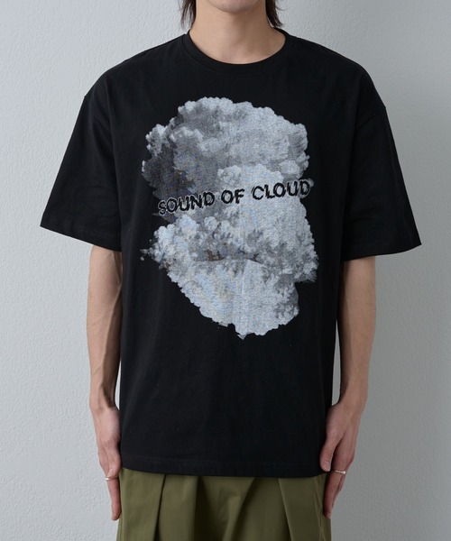 COLONY 2139（コロニートゥーワンスリーナイン）の「クラウドプリントTシャツ（Tシャツ/カットソー・メンズ・ホワイト/ブラック・MEDIUM/LARGE）」の19枚目の写真