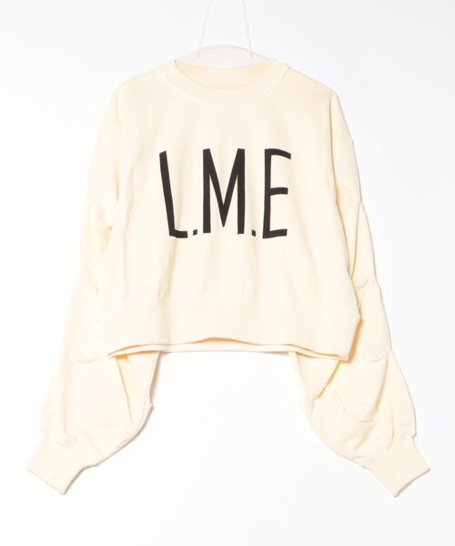 Limue（リミュ）の「タックスリーブロゴスエット（スウェット・レディース・オフホワイト/杢グレー/チャコールグレー・FREE）」の11枚目の写真