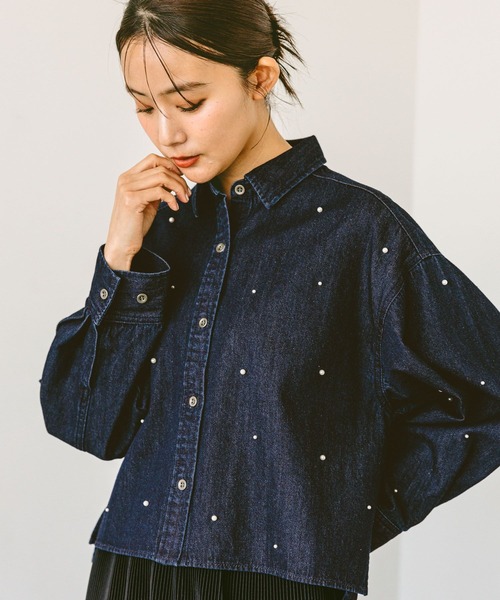 GLANSHIRT★新品4.5万円程度グランシャツ デニムワークシャツ 39cm セール】GOODデニムアソートシャツ/286236(シャツ/ブラウス