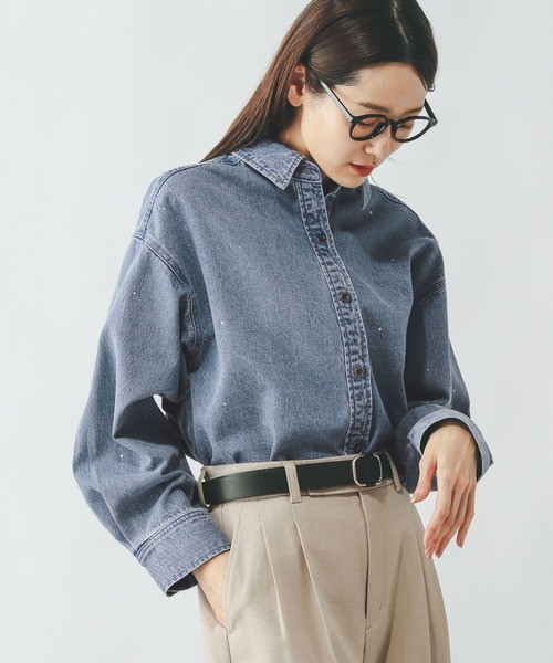 GLOBAL WORK(グローバルワーク)の「GOODデニムアソートシャツ/286236(シャツ/ブラウス・レディース・ブルー系その他/ライトブルー・LARGE/MEDIUM)」の20枚目の写真