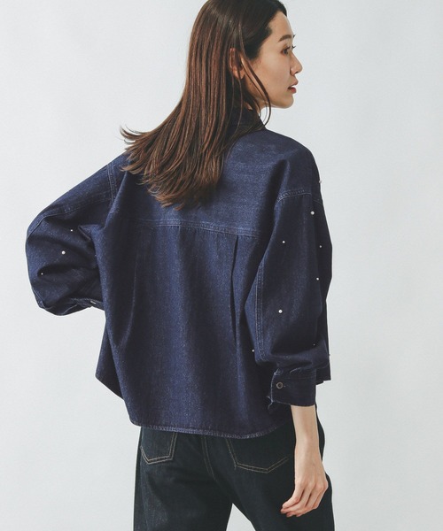 GLOBAL WORK(グローバルワーク)の「GOODデニムアソートシャツ/286236(シャツ/ブラウス・レディース・ブルー系その他/ライトブルー・LARGE/MEDIUM)」の10枚目の写真