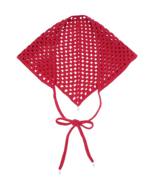 EMODA（エモダ）の「クロシェチャームバンダナ（その他ヘアアクセサリー・レディース・ブラック/その他/ホワイト/レッド・FREE）」の4枚目の写真