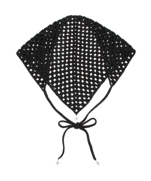 EMODA（エモダ）の「クロシェチャームバンダナ（その他ヘアアクセサリー・レディース・ブラック/その他/ホワイト/レッド・FREE）」の3枚目の写真