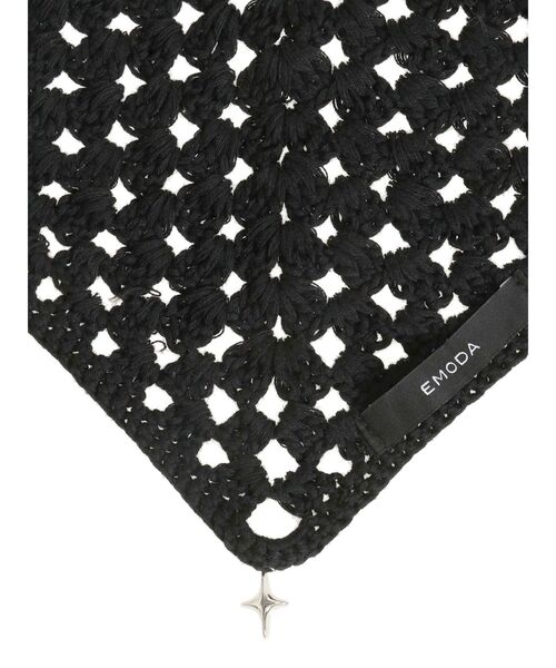 EMODA（エモダ）の「クロシェチャームバンダナ（その他ヘアアクセサリー・レディース・ブラック/その他/ホワイト/レッド・FREE）」の10枚目の写真