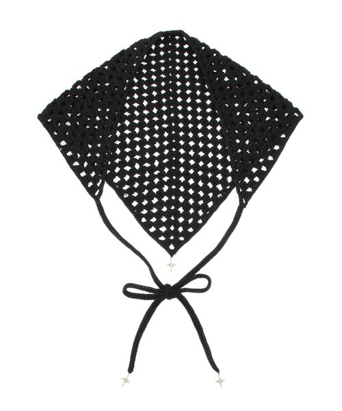 EMODA（エモダ）の「クロシェチャームバンダナ（その他ヘアアクセサリー・レディース・ブラック/その他/ホワイト/レッド・FREE）」の5枚目の写真