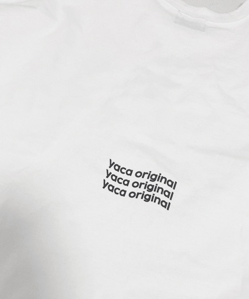 YACA（ヤーカ）の「logo print over tee/ロゴプリントオーバーT【unisex item】（Tシャツ/カットソー・レディース・ホワイト/ブラック・FREE）」の10枚目の写真