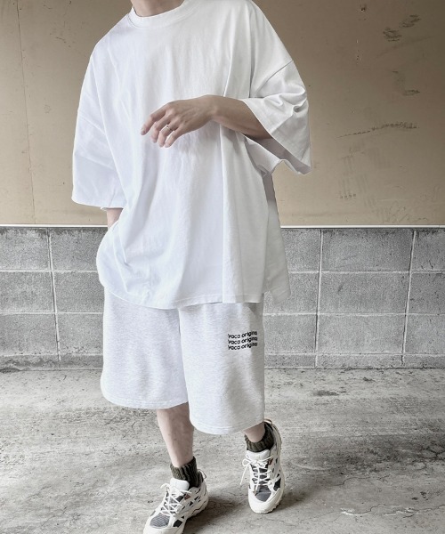 YACA(ヤーカ)の「Logo Print Over Tee/ロゴプリントオーバーTシャツ【unisex item】(Tシャツ/カットソー・レディース・ホワイト/ブラック/グレー・FREE/2/1)」の14枚目の写真