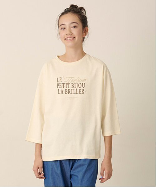 pom ponette Tシャツ ギャザーリボンTシャツ（Tシャツ） | pom ponette junior