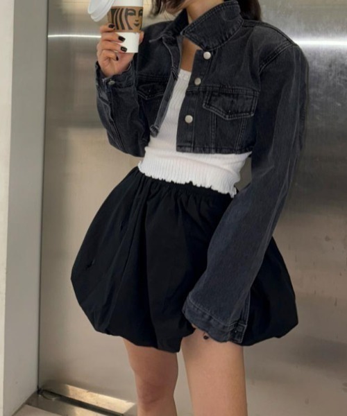 deux amour（ドゥーザムール）の「バルーンミニスカート（スカート・レディース・ブラック/ホワイト・FREE）」の17枚目の写真