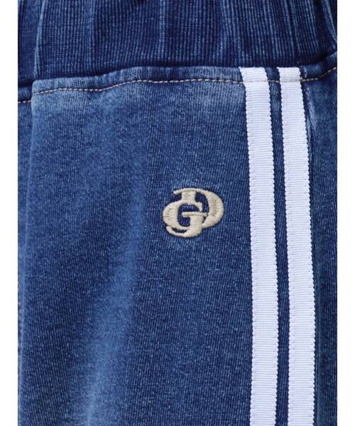 セール】GD SIDE 2ラインカットデニムワイドパンツ【SETUP着用可