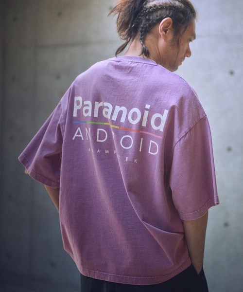 tシャツ 「ADAMPATEK/アダムパテック」paranoid short sleeve T/パラノイドプリントTシャツ レディース メンズ ADAMPATEK/アダムパテック】distortion short sleeve T