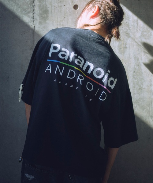 tシャツ 「ADAMPATEK/アダムパテック」paranoid short sleeve T/パラノイドプリントTシャツ レディース メンズ ADAMPATEK/アダムパテック】distortion short sleeve T