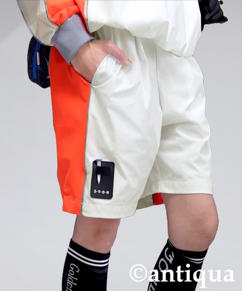 antiqua(アンティカ)の「【STCH】ラインデザインハーフパンツ(その他パンツ・レディース・ホワイト/グレー/ブラック・LXL/ML)」の1枚目の写真